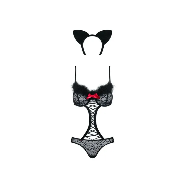 Costume Erotico Obsessive Gepardina S/M Nero S/M | Obsessive Vibrators Costume Erotico Obsessive Gepardina S/M Nero S/M | Obsessive Vibrators
