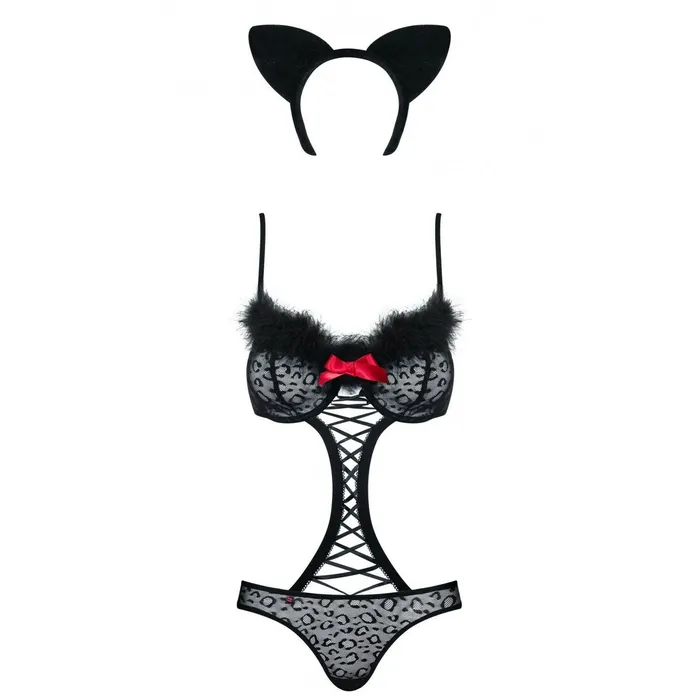 Costume Erotico Obsessive Gepardina S/M Nero S/M | Obsessive Vibrators Costume Erotico Obsessive Gepardina S/M Nero S/M | Obsessive Vibrators
