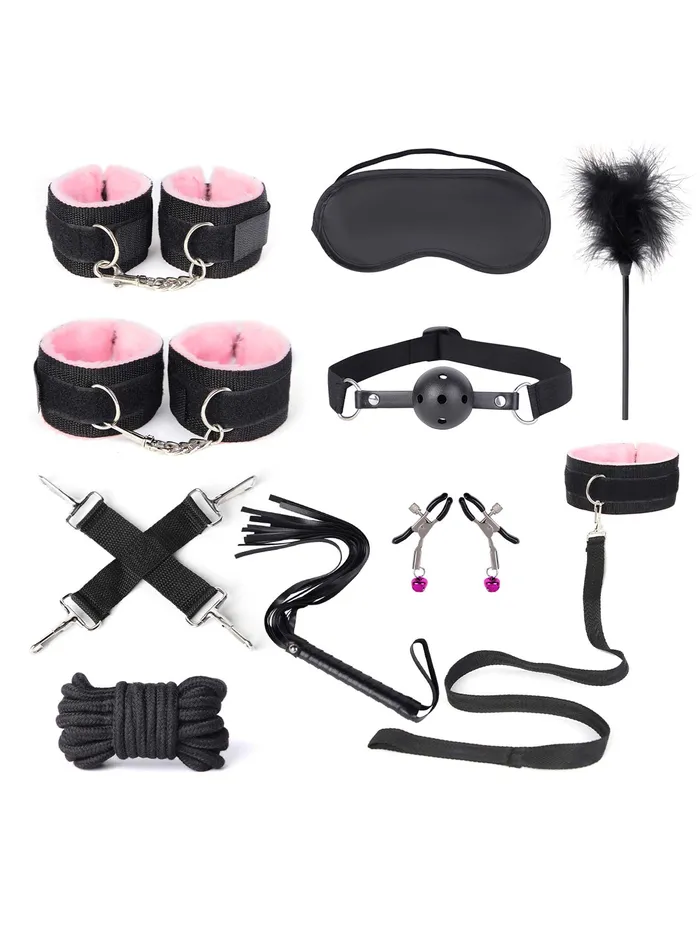 Fixxx BDSM Set PinkSession 11 delen ZwartRoze Fixxx Anal