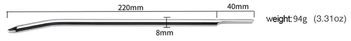 Fixxx - Urethrale Dilator - Lengte 22 cm - Diameter 8 mm - Zilver | Fixxx Vibrators Fixxx - Urethrale Dilator - Lengte 22 cm - Diameter 8 mm - Zilver | Fixxx Vibrators