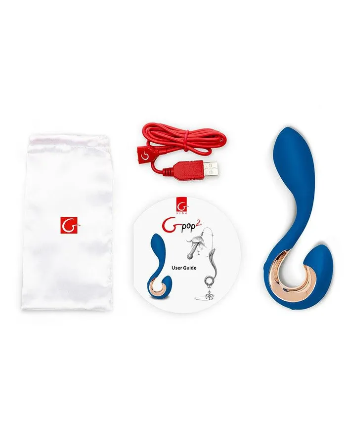 G-VIBE Vibrators | G-Vibe - G-pop 2 - Anatomische Unisex Vibrator - Blauw G-VIBE Vibrators | G-Vibe - G-pop 2 - Anatomische Unisex Vibrator - Blauw
