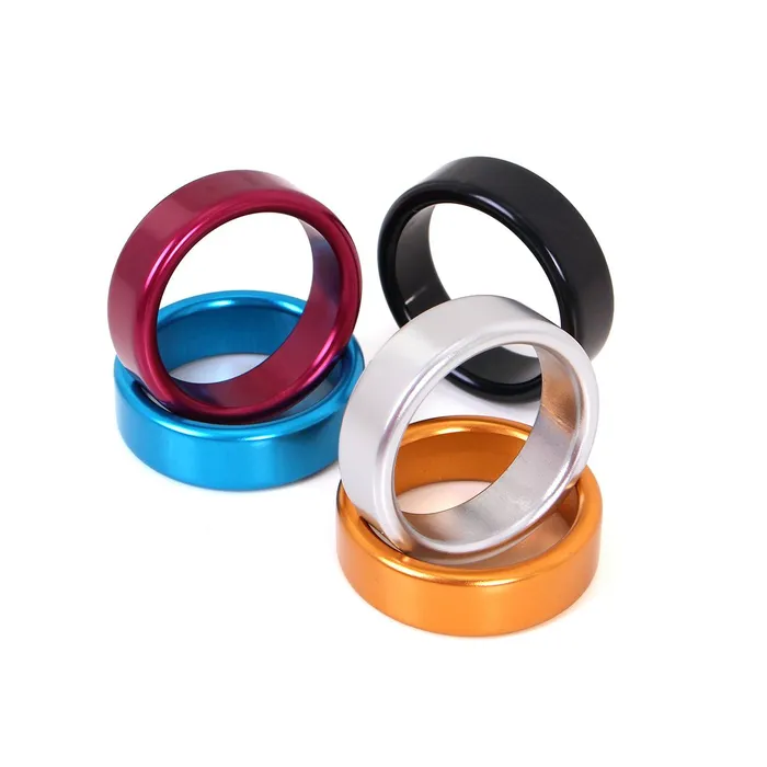 Kiotos - Aluminium Lichtgewicht Cockring - Bordeauxrood | Kiotos Vibrators