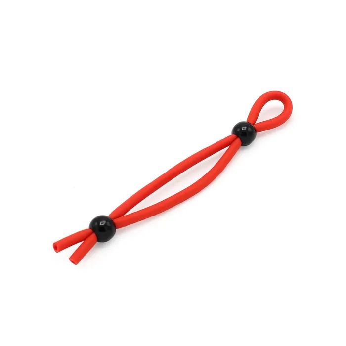Kiotos Dildos | Kiotos - Siliconen Cockring Koordje The Double Strangler - Rood