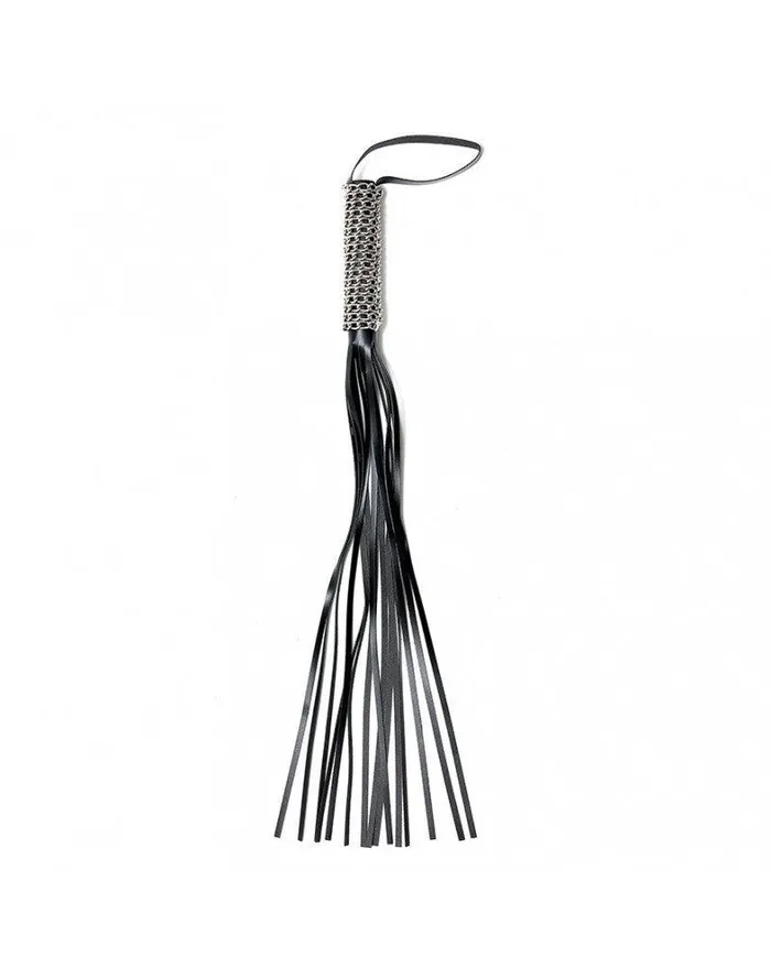 Rimba Zweep Flogger 16 Leren strengen En Handvat Met Kettingen Rimba Bondage Play Vibrators
