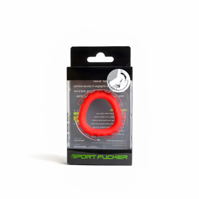 Sport Fucker Anal | Sport Fucker - Trailblazer Cockring - Liquid Siliconen - Rood Sport Fucker Anal | Sport Fucker - Trailblazer Cockring - Liquid Siliconen - Rood