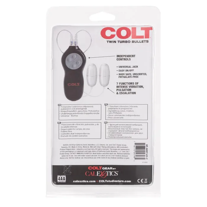Vibrators | California Exotic Colt 7 Function Twin Turbo Bullets