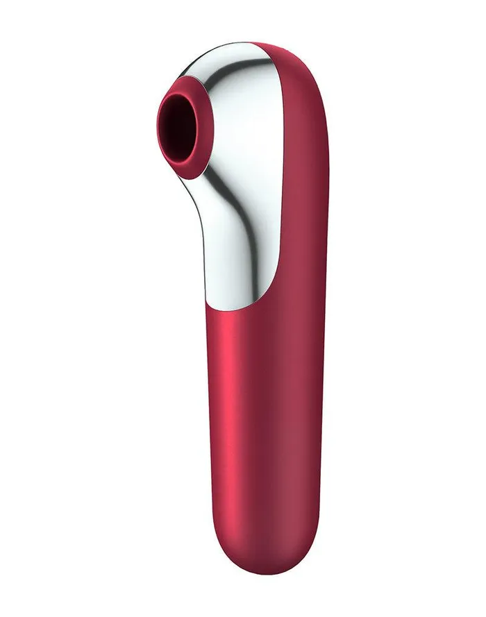 Vibrators Satisfyer Satisfyer Dual Love Vibrerende Luchtdruk Vibrator Met Bluetooth En App Control Rood
