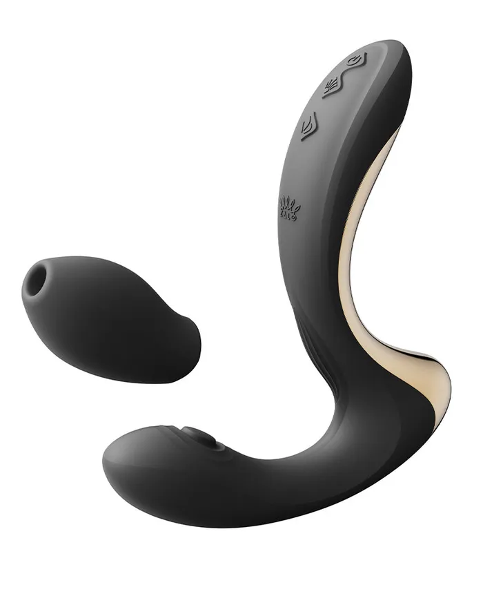 Zalo Talis GSpot Pulsewave Vibrator met Zuigfunctie en Verwarmfunctie Zwart Zalo Female Sex Toys Zalo Talis GSpot Pulsewave Vibrator met Zuigfunctie en Verwarmfunctie Zwart Zalo Female Sex Toys