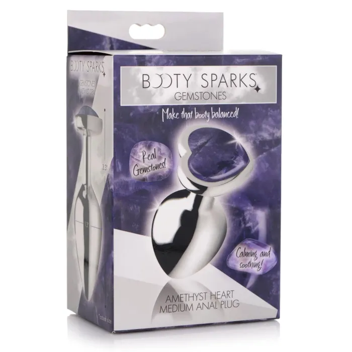 Amethyst Heart Anal Plug - Medium | Xr Brands Booty Sparks Male Sex Toys Amethyst Heart Anal Plug - Medium | Xr Brands Booty Sparks Male Sex Toys