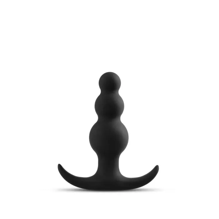Anal | Blush Novelties Anal Adventures Platinum - Beaded Plug - Black