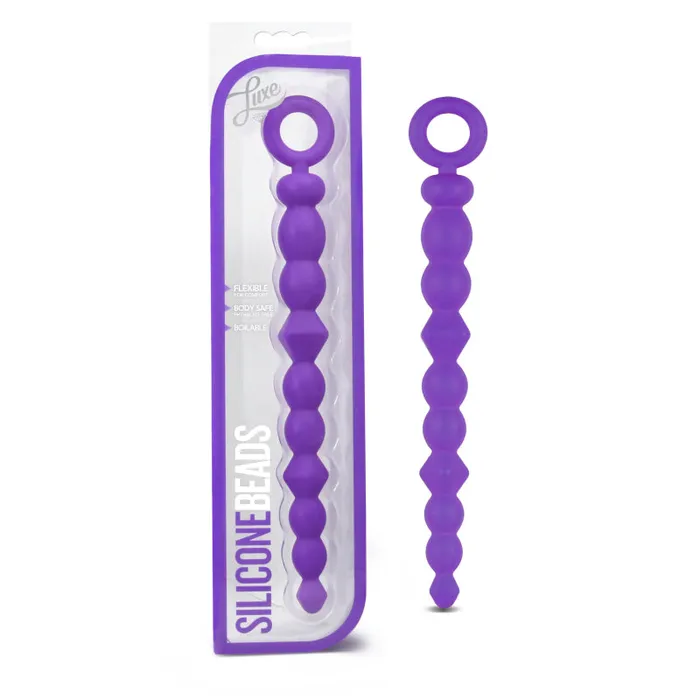 Anal Blush Novelties Luxe Silicone Beads Purple