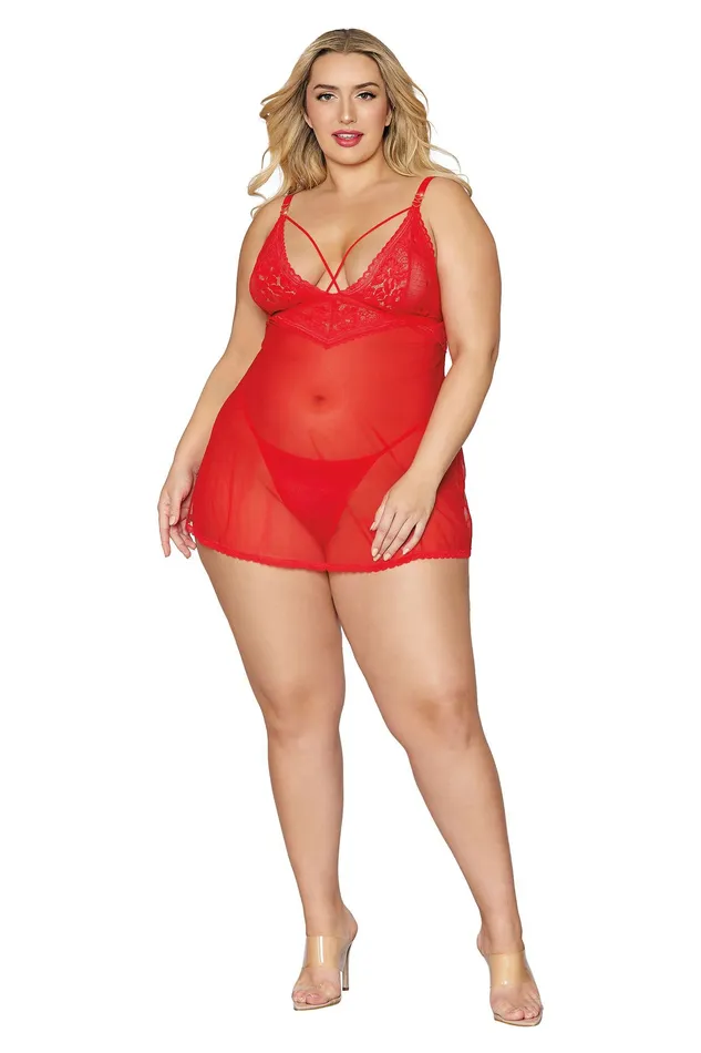 Babydoll and GString Queen Size Lipstick Red Sale Specials Vibrators
