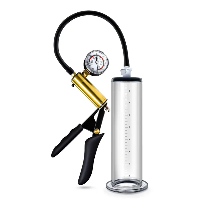 Blush Novelties Male Sex Toys | Performance - Vx6 Vacuum Penis Pump With Brass Pistol & Pressure Gauge - Clear Blush Novelties Male Sex Toys | Performance - Vx6 Vacuum Penis Pump With Brass Pistol & Pressure Gauge - Clear