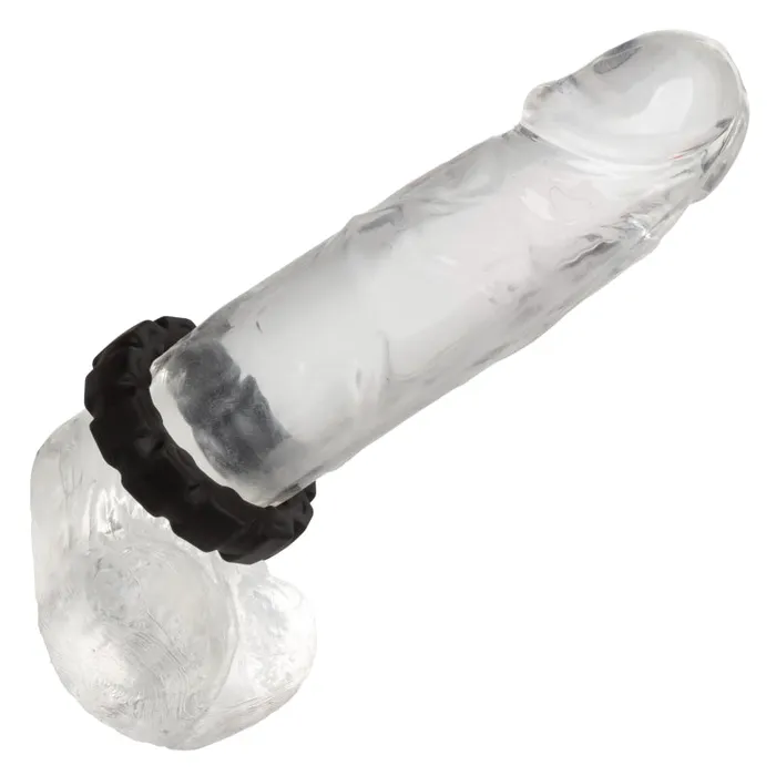 Calexotics Male Sex Toys | Alpha Liquid Silicone Prolong Tread Ring - Black Calexotics Male Sex Toys | Alpha Liquid Silicone Prolong Tread Ring - Black