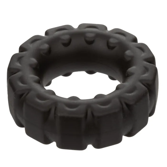 Calexotics Male Sex Toys | Alpha Liquid Silicone Prolong Tread Ring - Black Calexotics Male Sex Toys | Alpha Liquid Silicone Prolong Tread Ring - Black
