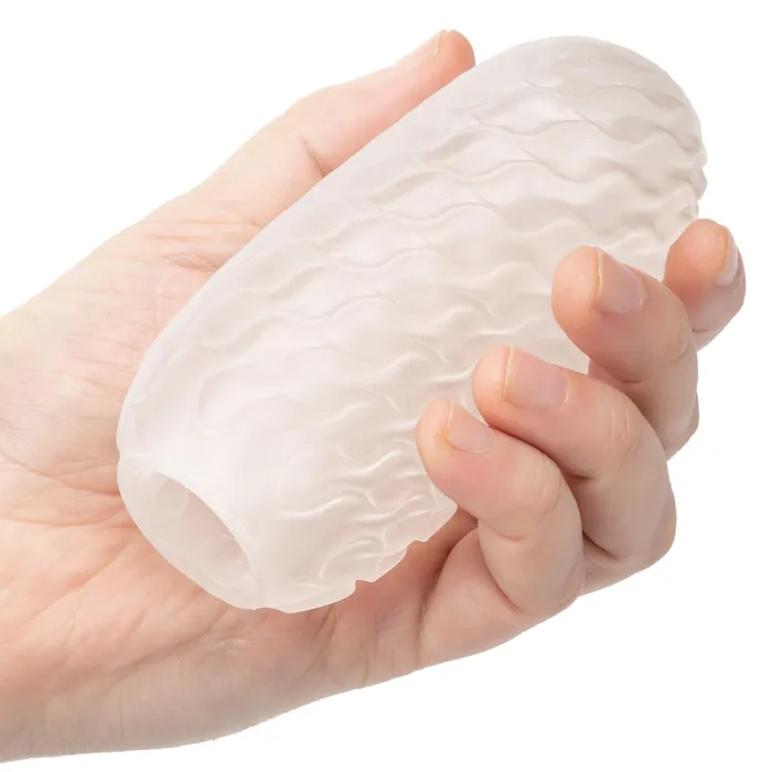 CalExotics Male Sex Toys | Boundless Reversible Nubby Stroker - Clear