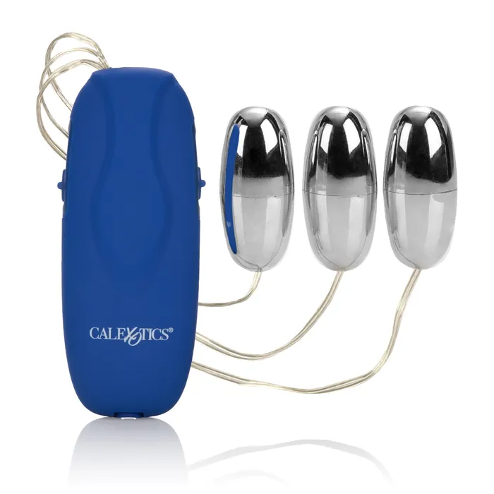 CalExotics Male Sex Toys | InterActive Power Pack With Triple Vibrating Bullets Silver CalExotics Male Sex Toys | InterActive Power Pack With Triple Vibrating Bullets Silver
