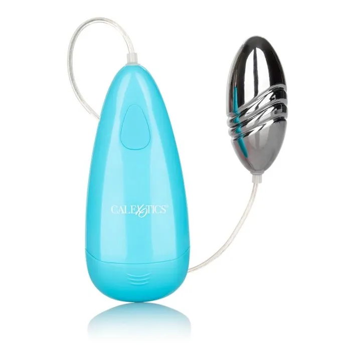 CalExotics Vibrators Waterproof Gyrating Bullet Blue