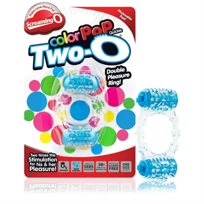 Colorpop Quickie Two-O - Blue - Each | Screaming O Vibrators Colorpop Quickie Two-O - Blue - Each | Screaming O Vibrators