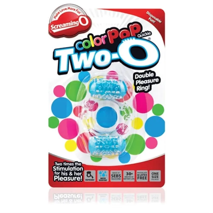 Colorpop Quickie Two-O - Blue - Each | Screaming O Vibrators Colorpop Quickie Two-O - Blue - Each | Screaming O Vibrators