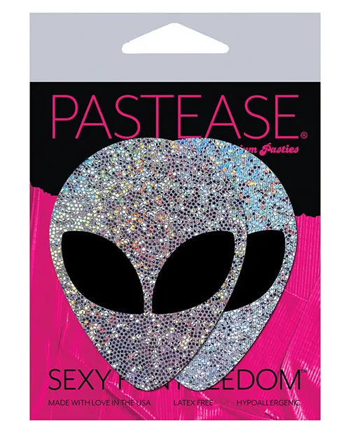 Dildos Pastease Pastease Silver Glitter Alien W Black Eyes