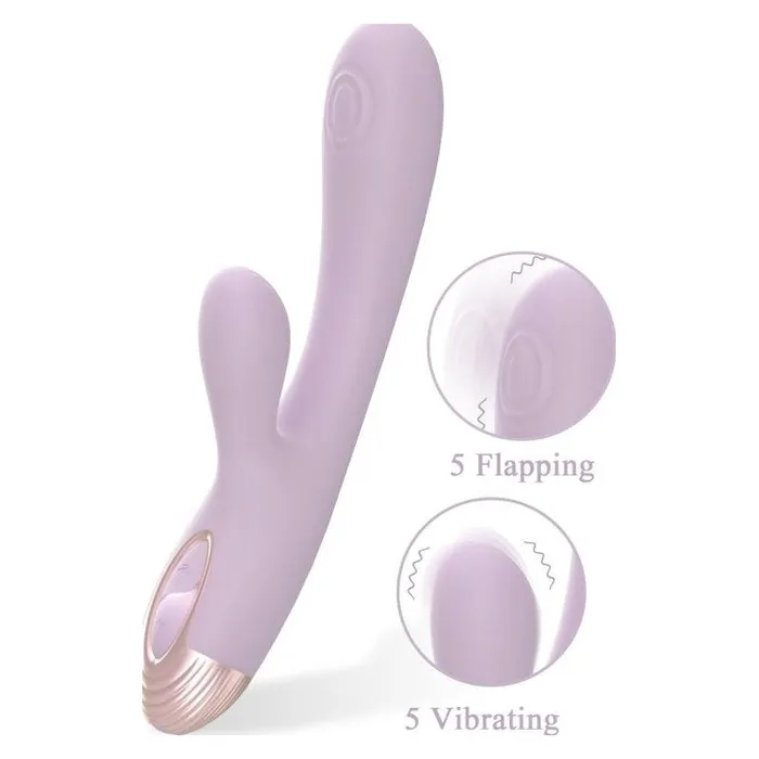 Drywell Vibrators Pada Rabbit and GSpot Pulsing Vibrator Purple