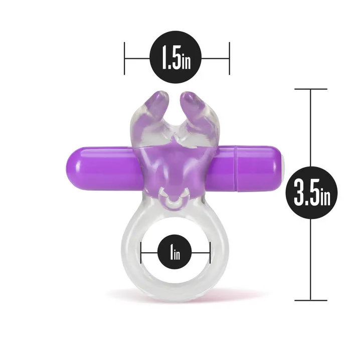 Eden Vibrators | Eden Bull's Horns Purple 1-Speed Vibrating Ring