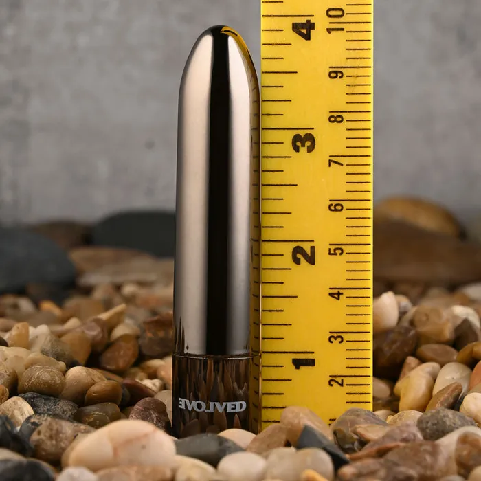 Evolved Vibrators | Evolved REAL SIMPLE - Black Chrome 10 cm USB Rechargeable Bullet Evolved Vibrators | Evolved REAL SIMPLE - Black Chrome 10 cm USB Rechargeable Bullet
