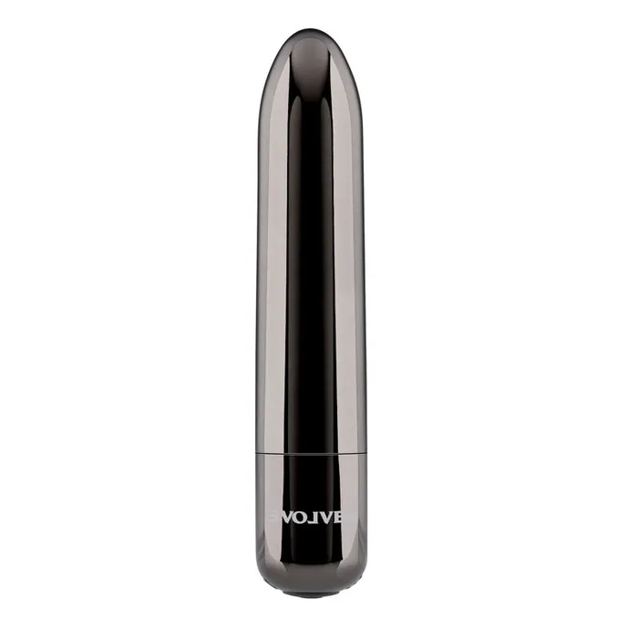 Evolved Vibrators | Evolved REAL SIMPLE - Black Chrome 10 cm USB Rechargeable Bullet Evolved Vibrators | Evolved REAL SIMPLE - Black Chrome 10 cm USB Rechargeable Bullet