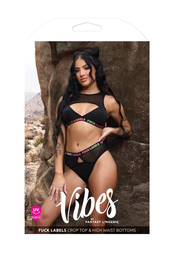 Fantasy Lingerie Vibrators | Fuck Labels Top & Highwaisted Bottoms Fantasy Lingerie Vibrators | Fuck Labels Top & Highwaisted Bottoms