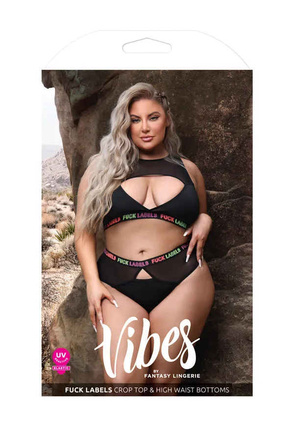 Fantasy Lingerie Vibrators | Fuck Labels Top & Highwaisted Bottoms Fantasy Lingerie Vibrators | Fuck Labels Top & Highwaisted Bottoms