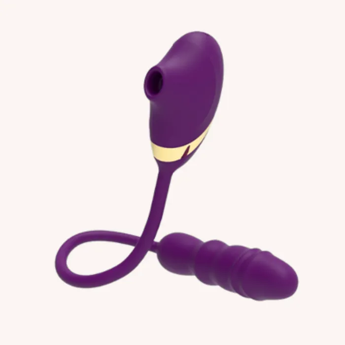 Female Sex Toys | Playfulsextoy Una - Sucking G-Spot Vibrator with Thrusting Dildo Plug