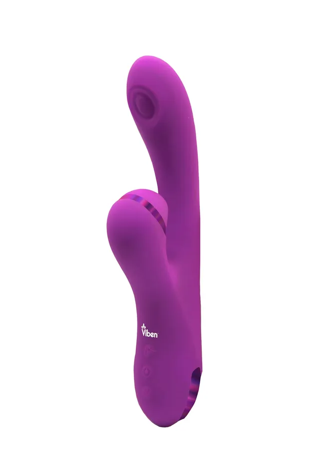 Female Sex Toys Viben Viben Dazzle Thumping Suction Rabbit Vibrator Berry