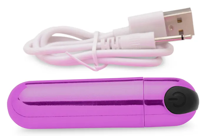 Female Sex Toys | XR Brands Compact Companion 10x Rechargeable Vibrating Metallic Bullet