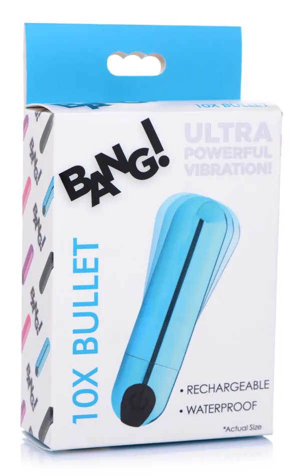 Female Sex Toys | XR Brands Compact Companion 10x Rechargeable Vibrating Metallic Bullet