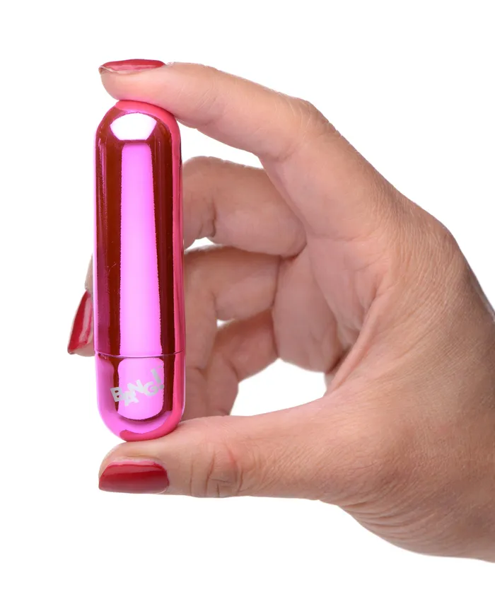 Female Sex Toys | XR Brands Compact Companion 10x Rechargeable Vibrating Metallic Bullet