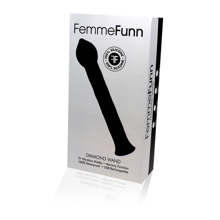Femme Funn Vibrators Diamond Wand Black