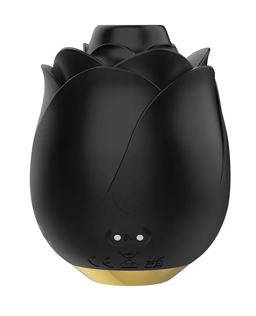 Fifty Shades of Grey Black Rose Silicone Clitoral Suction Stimulator - Black | Lovehoney Fifty Shades Vibrators