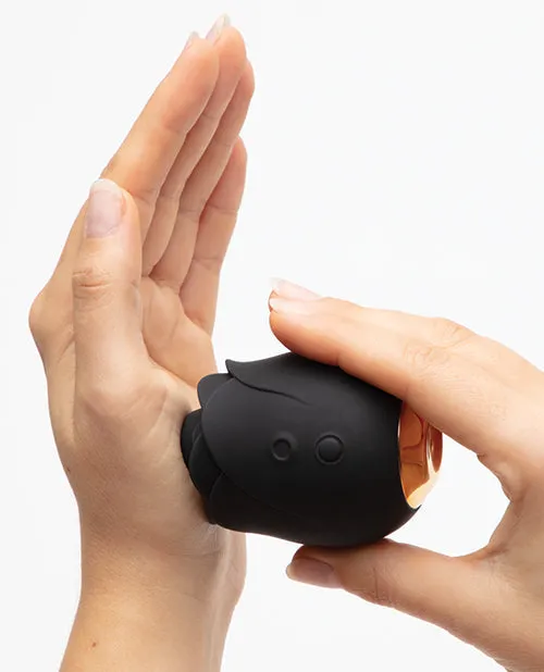 Fifty Shades of Grey Black Rose Silicone Clitoral Suction Stimulator - Black | Lovehoney Fifty Shades Vibrators