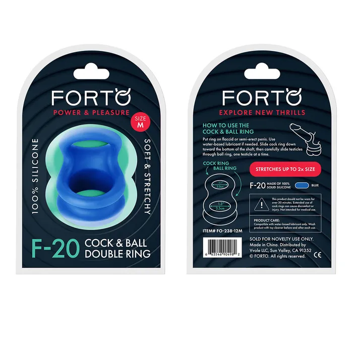 FORTO F-20 55/72mm Ball Stretcher - Blue | FORTO Vibrators