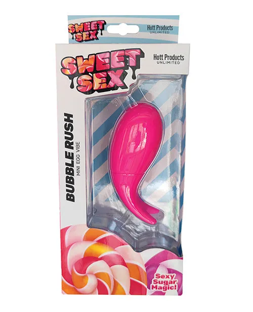 Hott Products Vibrators Sweet Sex Bubble Rush Mini Egg Vibe Magenta