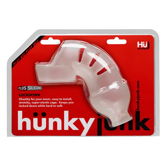 Hunkyjunk Lockdown Chasity Packer Ice Oxballs Vibrators