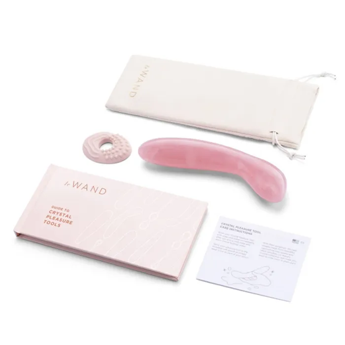 Le Wand Crystal G Wand - Rose Quartz | Le Wand Vibrators