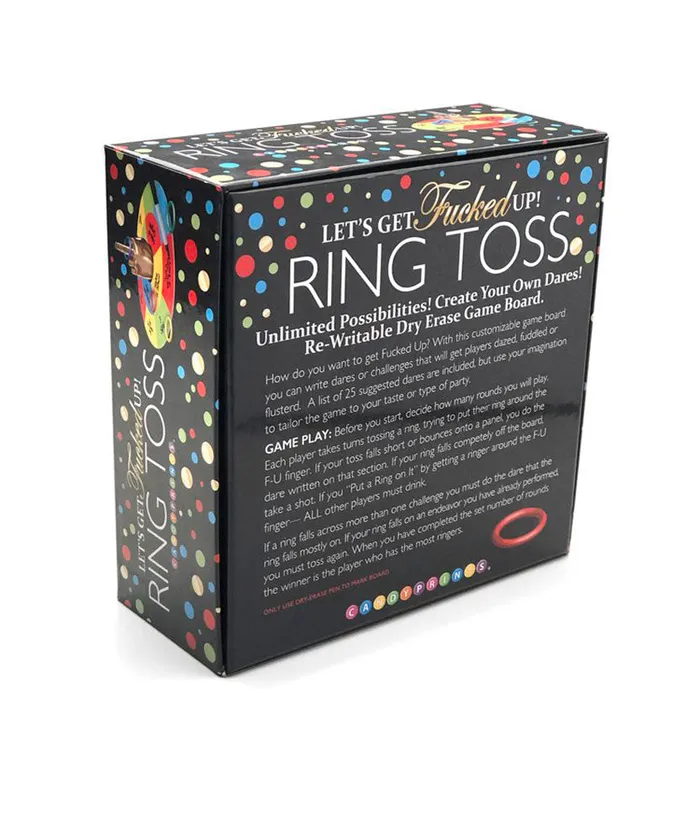 Lets Get F'd Up Ring Toss | Little Genie Male Sex Toys