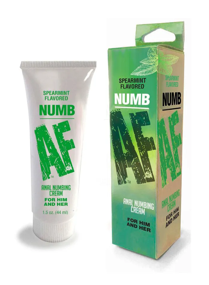 Little Genie Anal Numb Af Spearmint Flavored Anal Numb Cream 15 Oz 44 ml