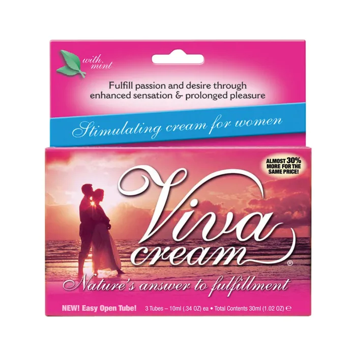 MD Science Lab Vibrators Viva Cream 3 Tubes 75ml Each Mint Flavor