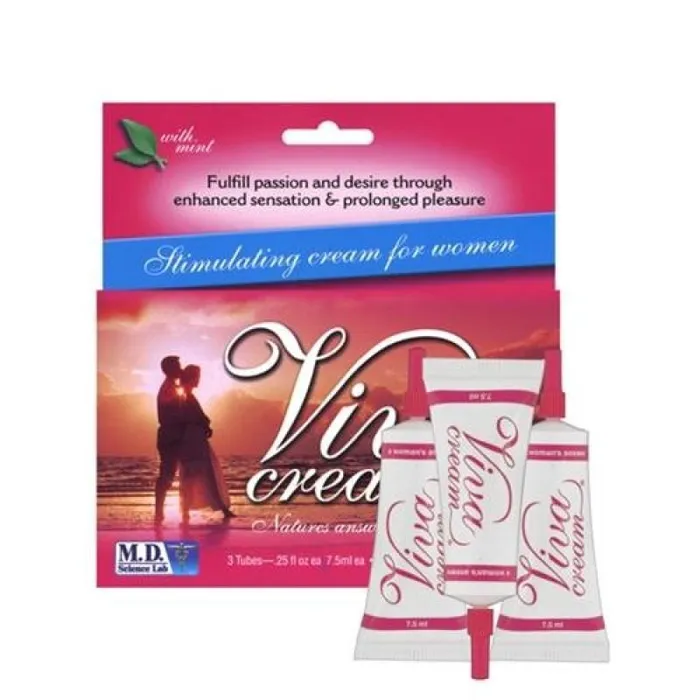 M.D. Science Lab Vibrators | Viva Cream 3 Tubes 7.5ml Each Mint Flavor M.D. Science Lab Vibrators | Viva Cream 3 Tubes 7.5ml Each Mint Flavor