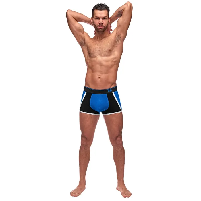 Male Power Anal | Retro Sport Panel Short - Medium - Blue/ Black