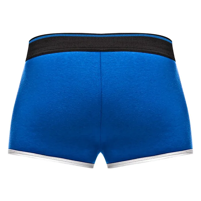 Male Power Anal | Retro Sport Panel Short - Medium - Blue/ Black