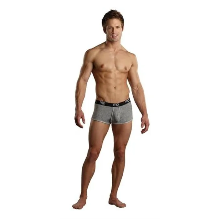 Male Power Male Sex Toys Heather Rib Enhancer Short Large Grey